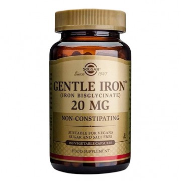 Gentle Iron diglicynian żelaza 20 mg 180 kapsułek Solgar - 1