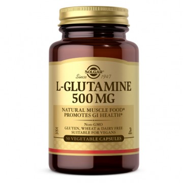 L-glutamina 500 mg w wolnej postaci 50 kapsułek Solgar - 1