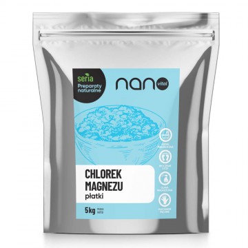 Chlorek magnezu płatki do kąpieli Nanovital 5 kg - 1