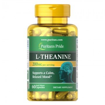 L-Teanina 200 mg 60 kapsułek Puritan's Pride - 1