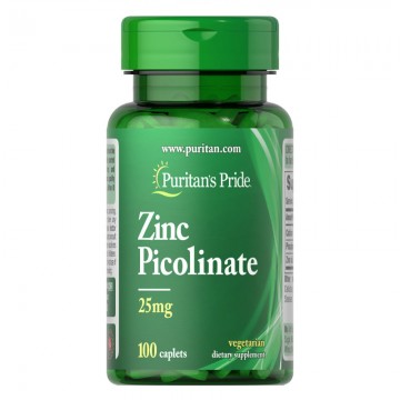 Cynk pikolinian 25 mg 100 tabletek Puritan's Pride - 1