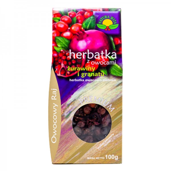 Herbatka z owocami z żurawiny i granatu Natura Wita 100 g - 1