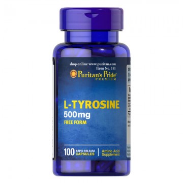 L-tyrozyna 500 mg 100 kapsułek Puritan's Pride - 1