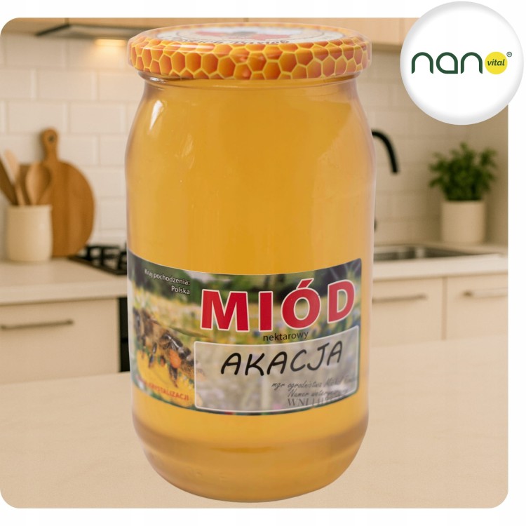 Miód Nektarowy Akacja 1100g