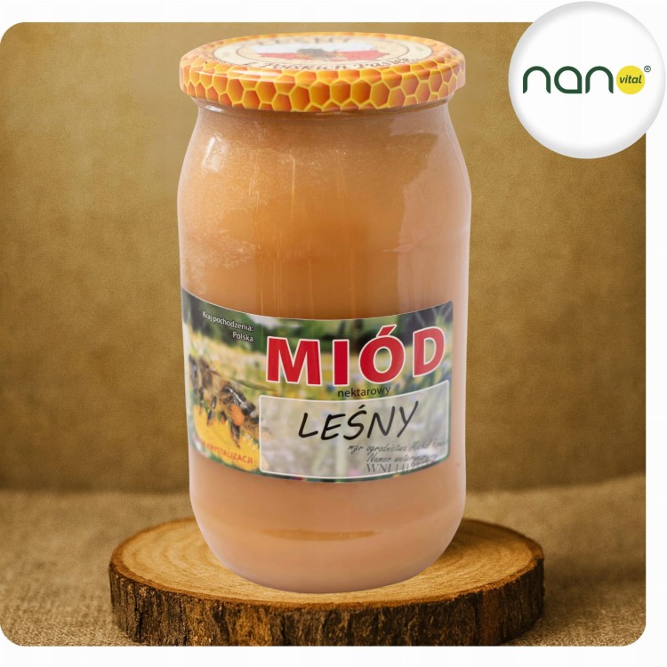 Miód Nektarowy Leśny 1100g Produkt Pszczeli