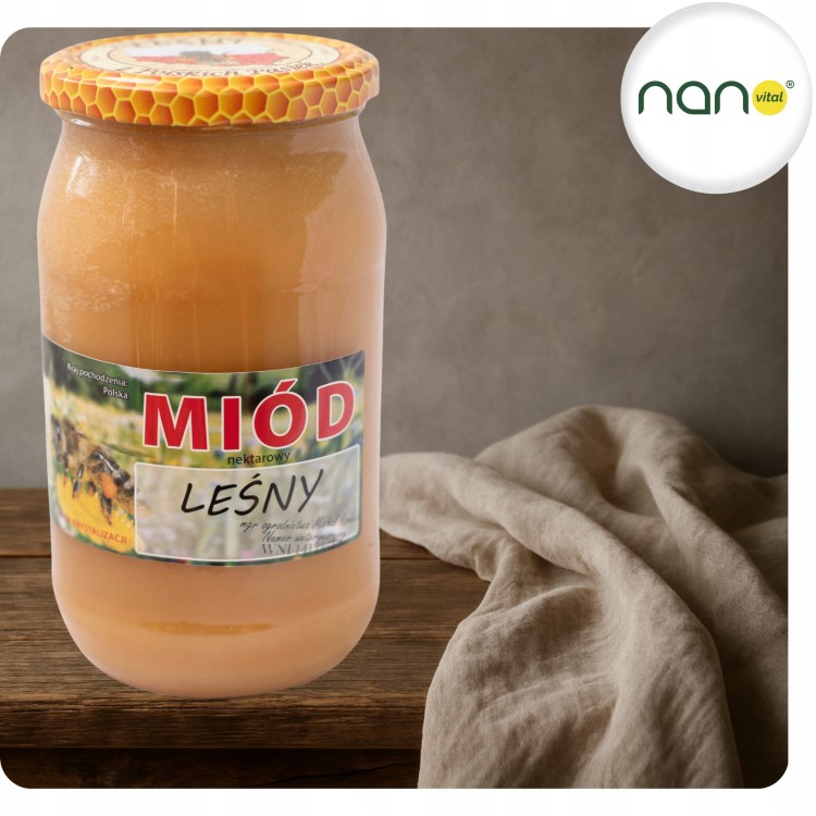 Miód Nektarowy Leśny 1100g Produkt Pszczeli