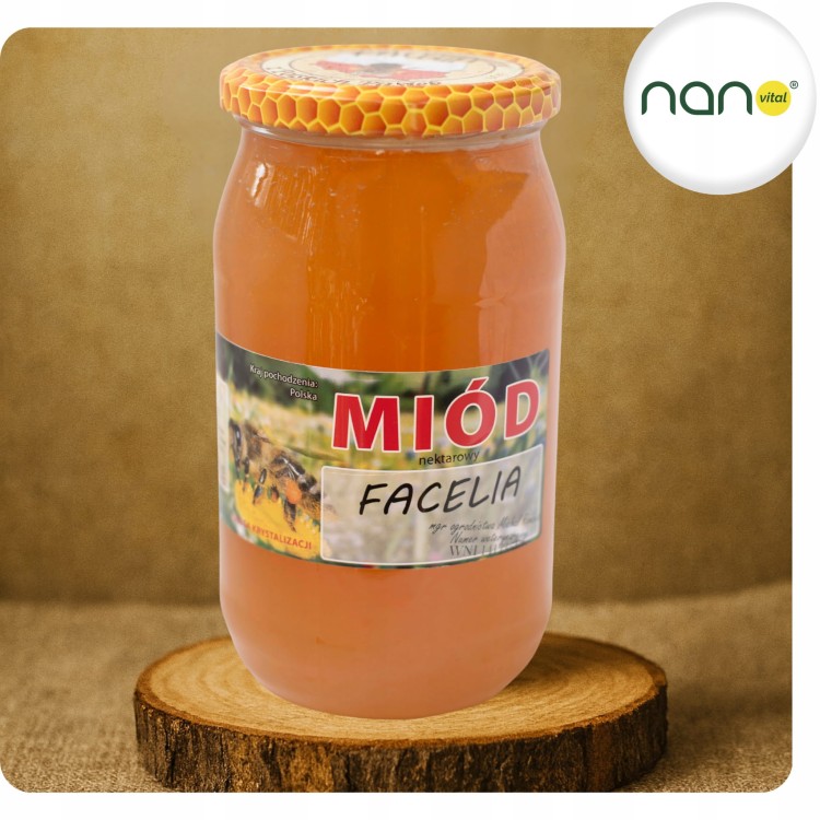 Miód Nektarowy Facelia 1100g Produkt Pszczeli