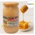 Duży szklany słoik 1100 g czystego miodu nektarowego mniszek, naturalnego produktu pszczelego, z wyraźną etykietą