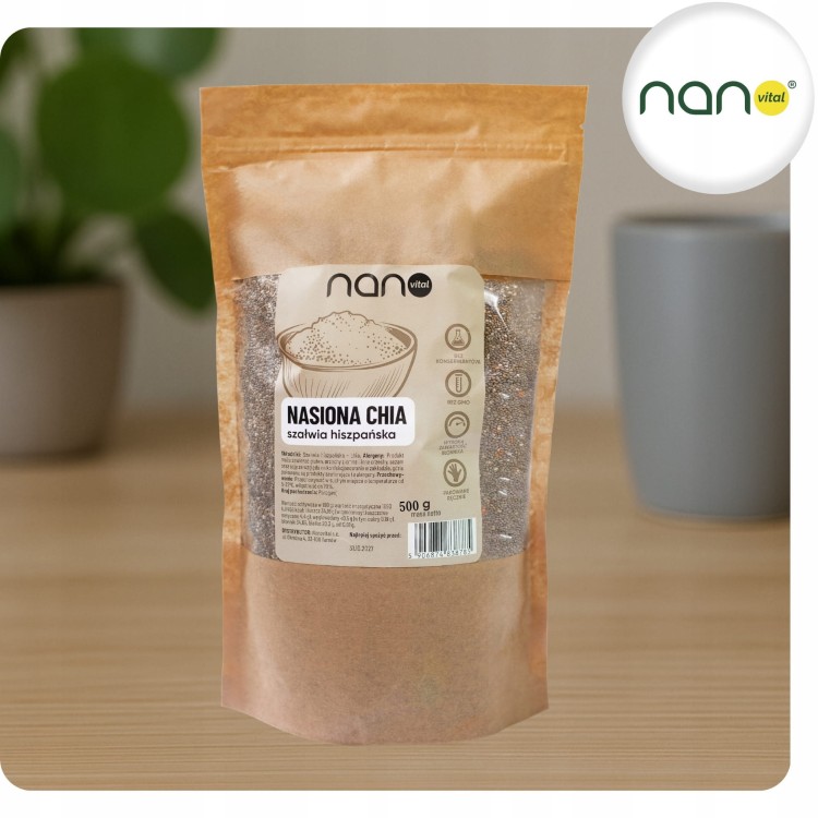 Nasiona Chia Szałwia Hiszpańska 0,5kg 500 gram
