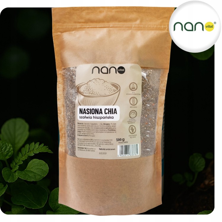 Nasiona Chia Szałwia Hiszpańska 0,5kg 500 gram