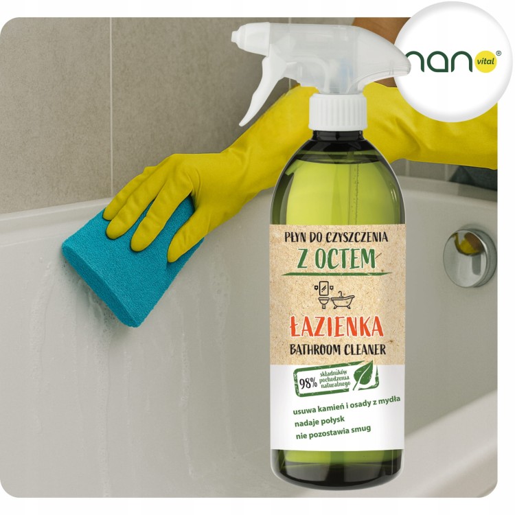 Płyn do Czyszczenia Łazienki Wielofunkcyjne z octem 750 ml