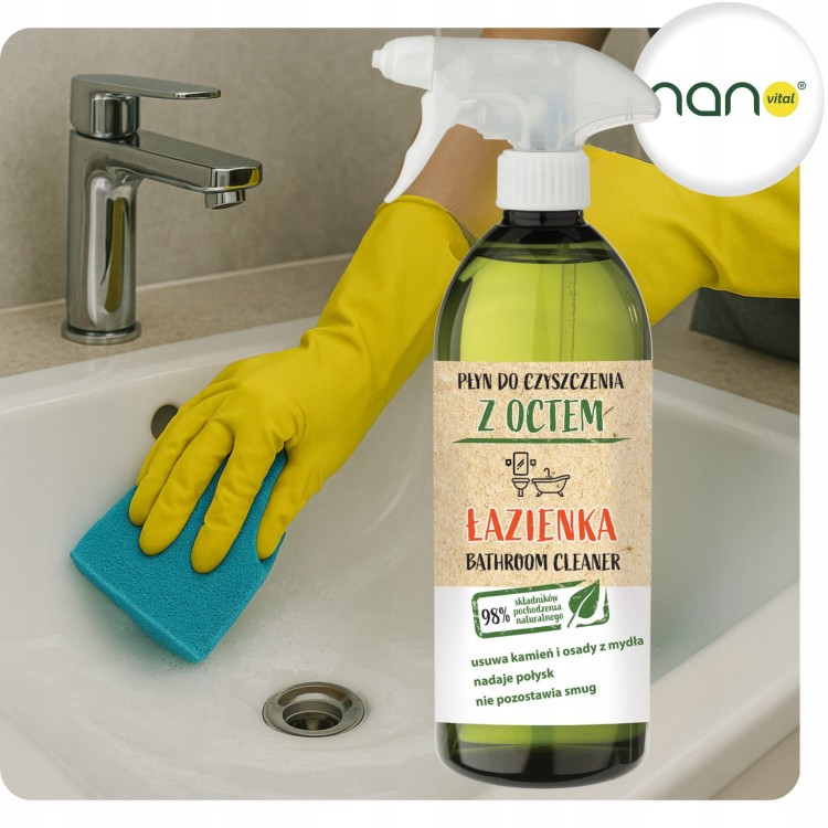 Płyn do Czyszczenia Łazienki Wielofunkcyjne z octem 750 ml