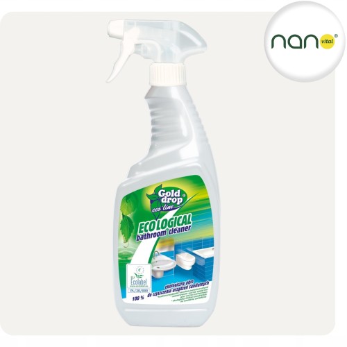 Ekologiczny płyn GOLD DROP ECO-LINE 750 ml do mycia urządzeń sanitarnych, widoczna butelka.