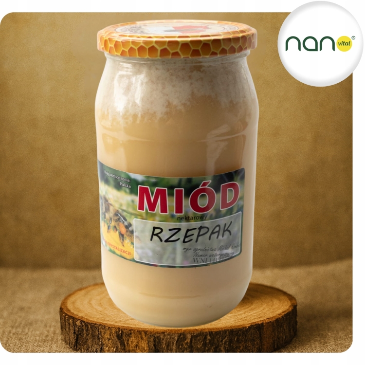 Miód Nektarowy Rzepak 1100g