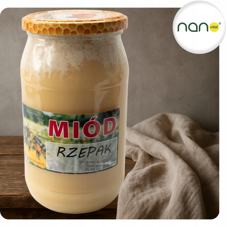 Miód Nektarowy Rzepak 1100g