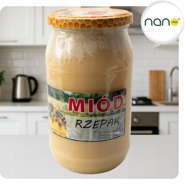 Miód Nektarowy Rzepak 1100g