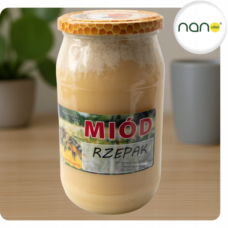 Miód Nektarowy Rzepak 1100g