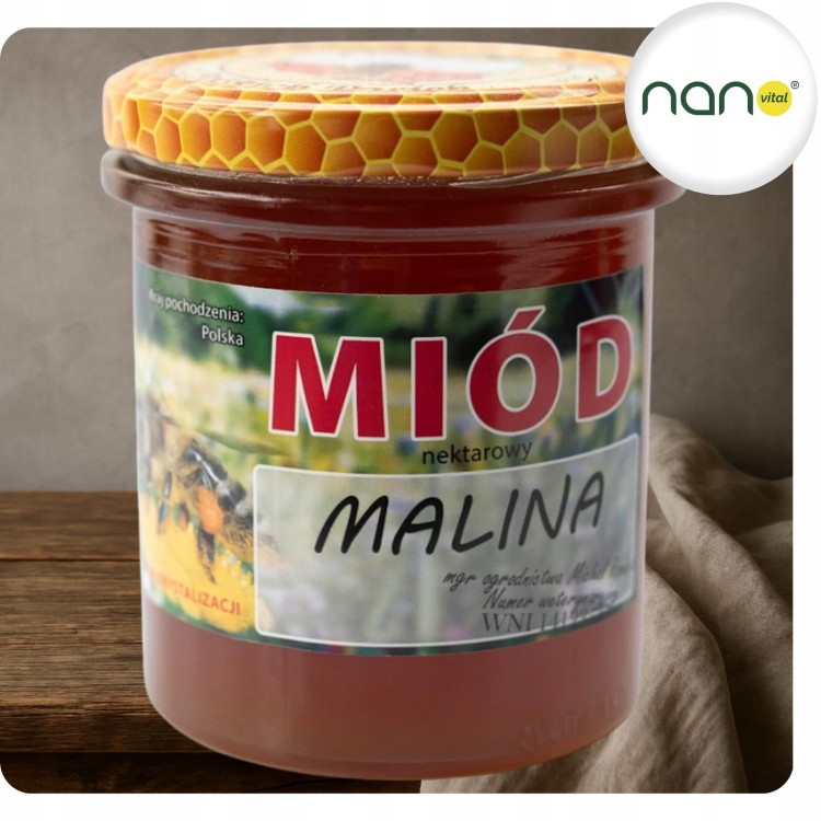 Miód Nektarowy Malina 420 g