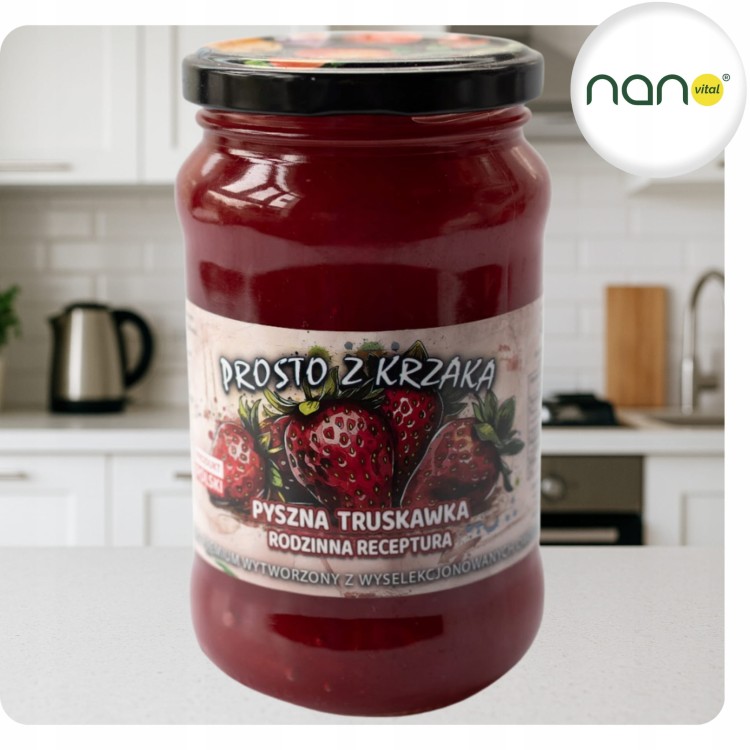 Dżem z Truskawki Niskosłodzona z Własnej Plantacji 450 g.