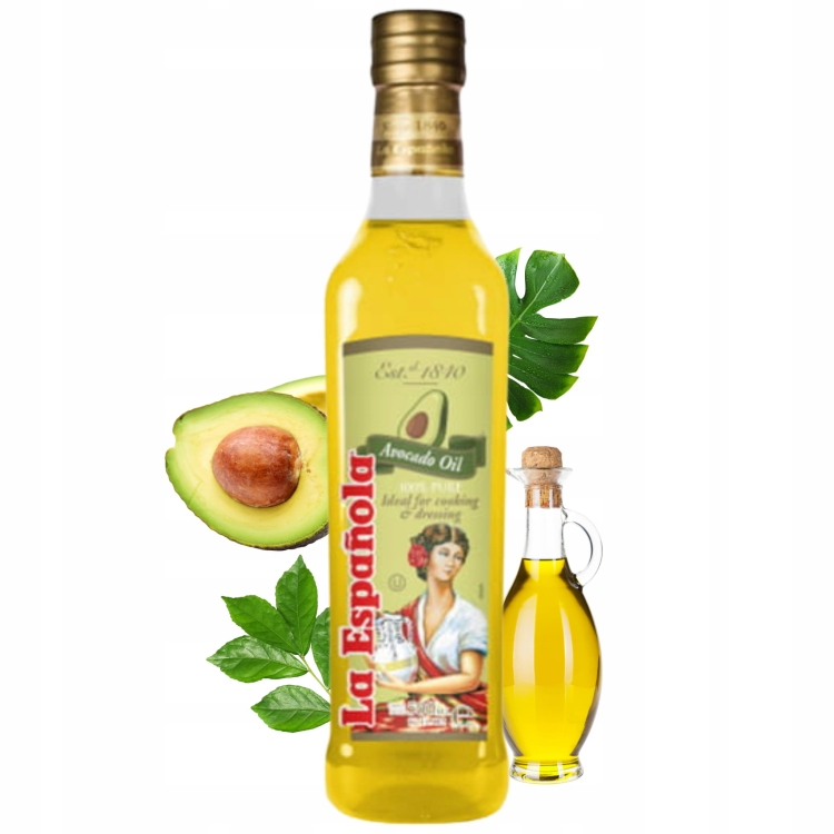 Olej z Awokado Rafinowany La Espanola 250 ml Naturalny Wydajny Zdrowy.