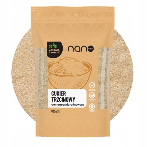 Opakowanie Cukier Trzcinowy Nierafinowany Demerara w Krysztale 500 g..jpg