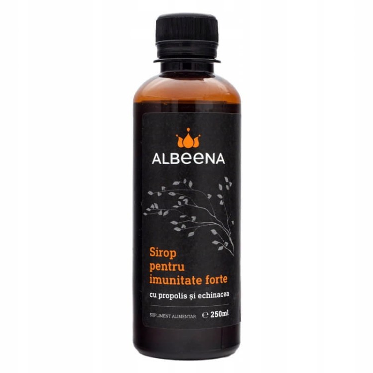 Opakowanie Naturalny Syrop dla Dzieci Silna Odporność Albeena Syrop 250 ml.