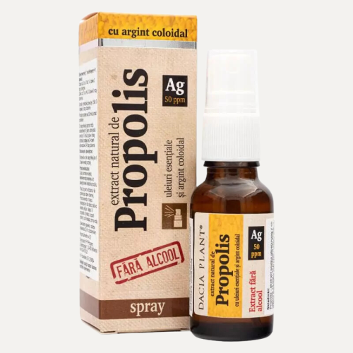 Aerozol Propolis i Srebro Koloidalne Ból Gardła dla Dzieci i Dorosłych