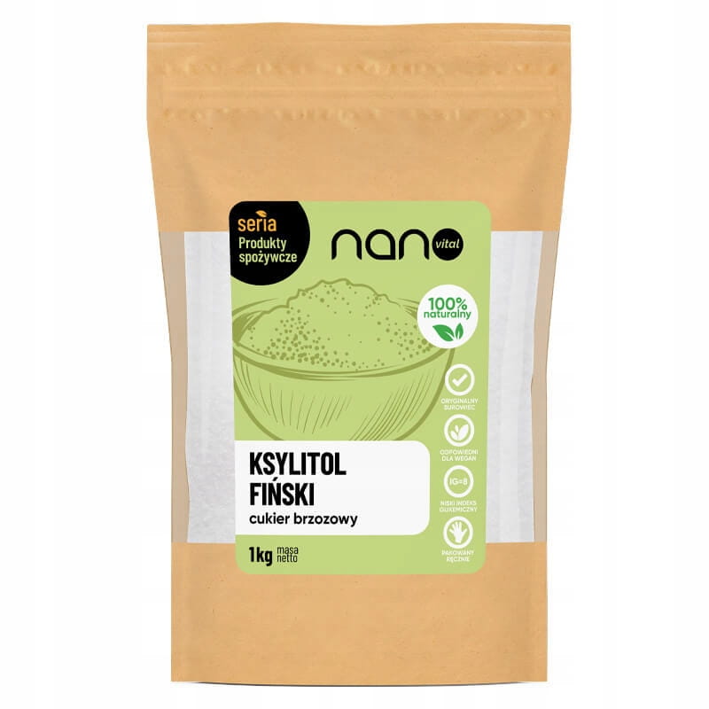 Ksylitol fiński cukier brzozowy Nanovital 1 kg