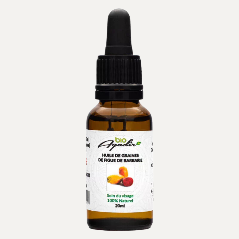 Olej z Opuncji Figowej do Twarzy 100% Czysty Bio Agadir 20 ml