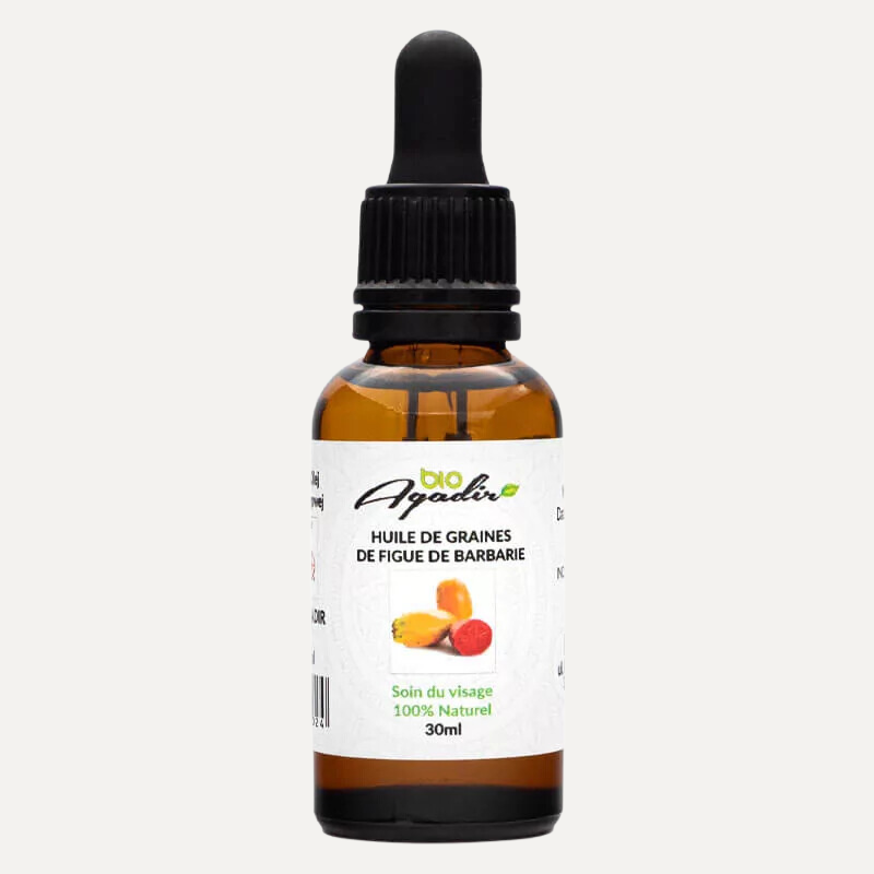 Olej z Opuncji Figowej do Twarzy 100% Czysty Bio Agadir 30 ml